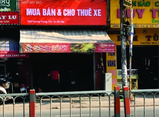LÀM BẢNG HIỆU CỬA HÀNG CHO THUÊ XE