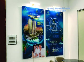 LẮP ĐẶT POSTER CHO DỰ ÁN NHÀ MẪU TẠI TÂN VẠN - BÌNH DƯƠNG