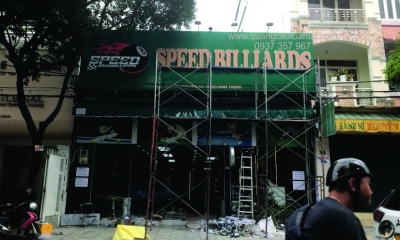 THI CÔNG BẢNG HIỆU ALU CHỮ NỔI CHUỖI SPEED BILLIARDS